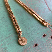 Load image into Gallery viewer, Gold Miracles and Protection Necklaces: St Benedict
