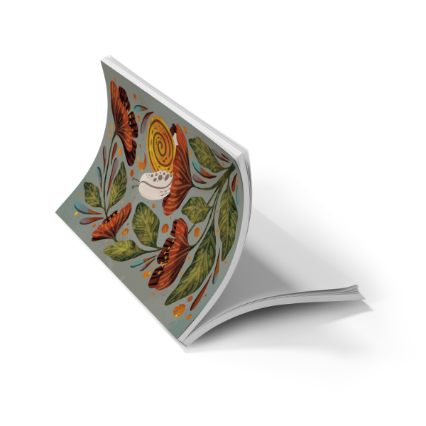 Moonlight Snail Soft Touch Classic Layflat Notebook Journal