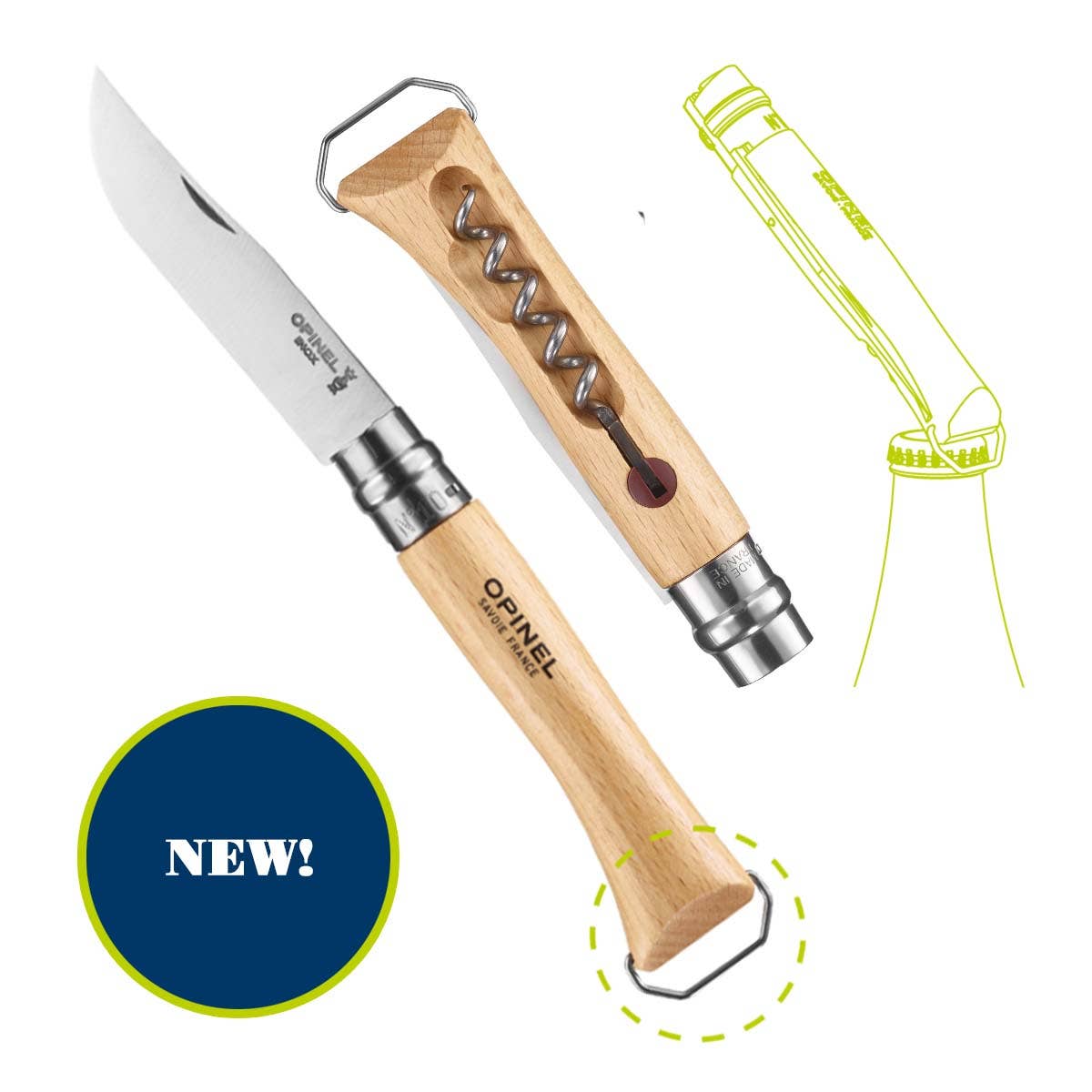 Opinel No.10 Corkscrew & Bottle Opener