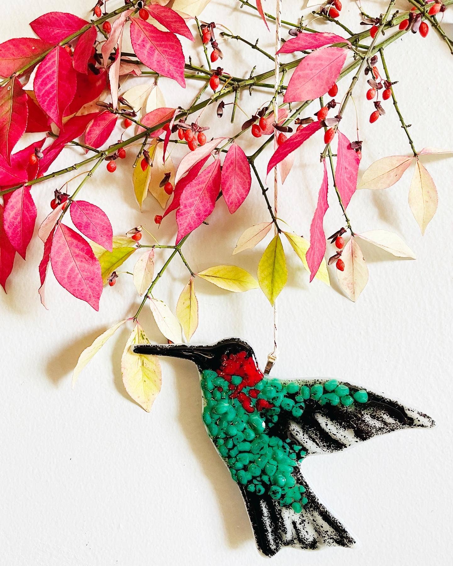 Hummingbird - Bird Ornament / Suncatcher