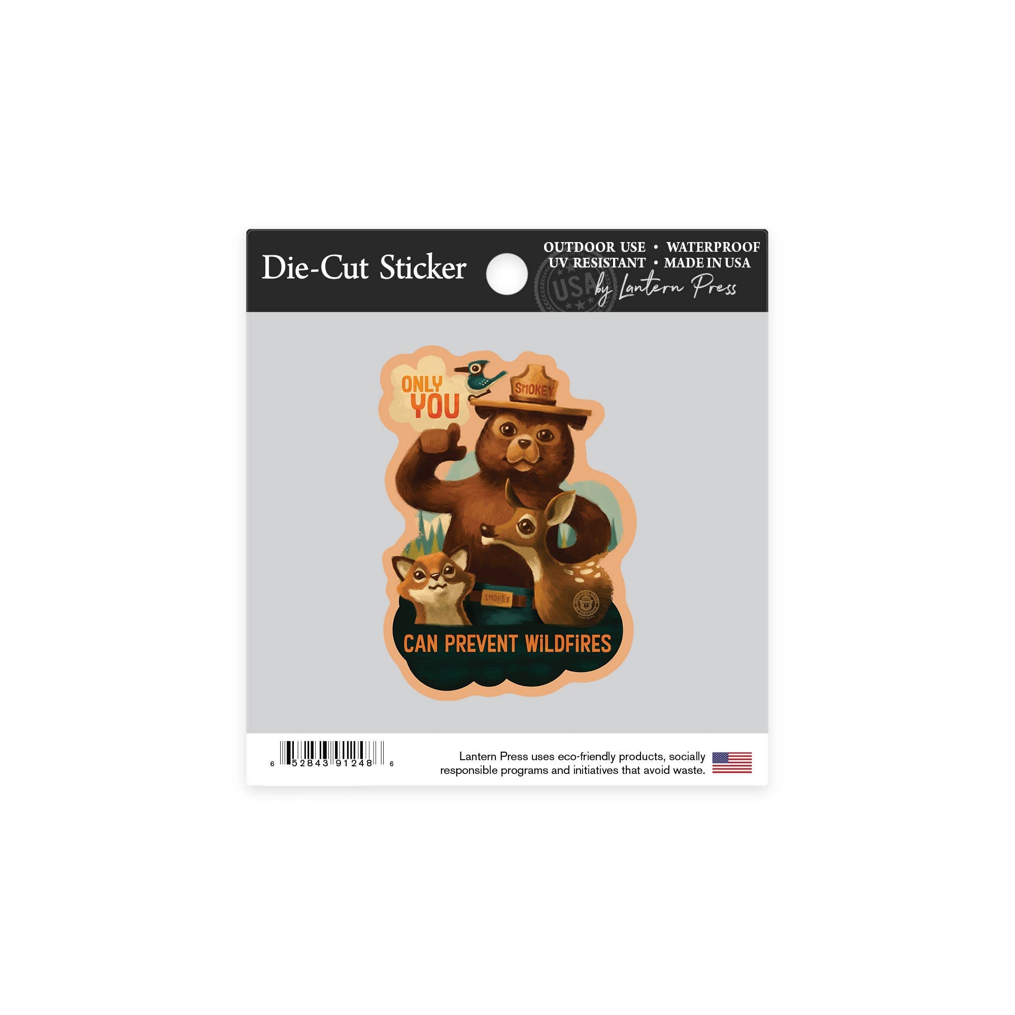 Smokey Bear & Friends - Die-cut Sticker: Small