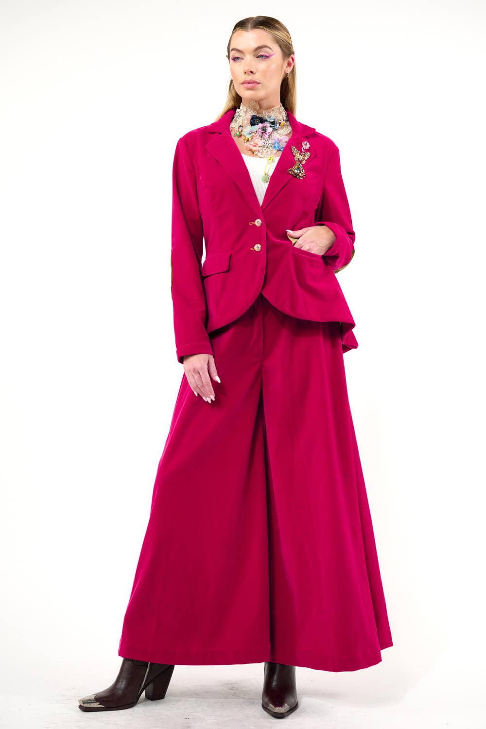 Jovie Pants: Fuchsia / S