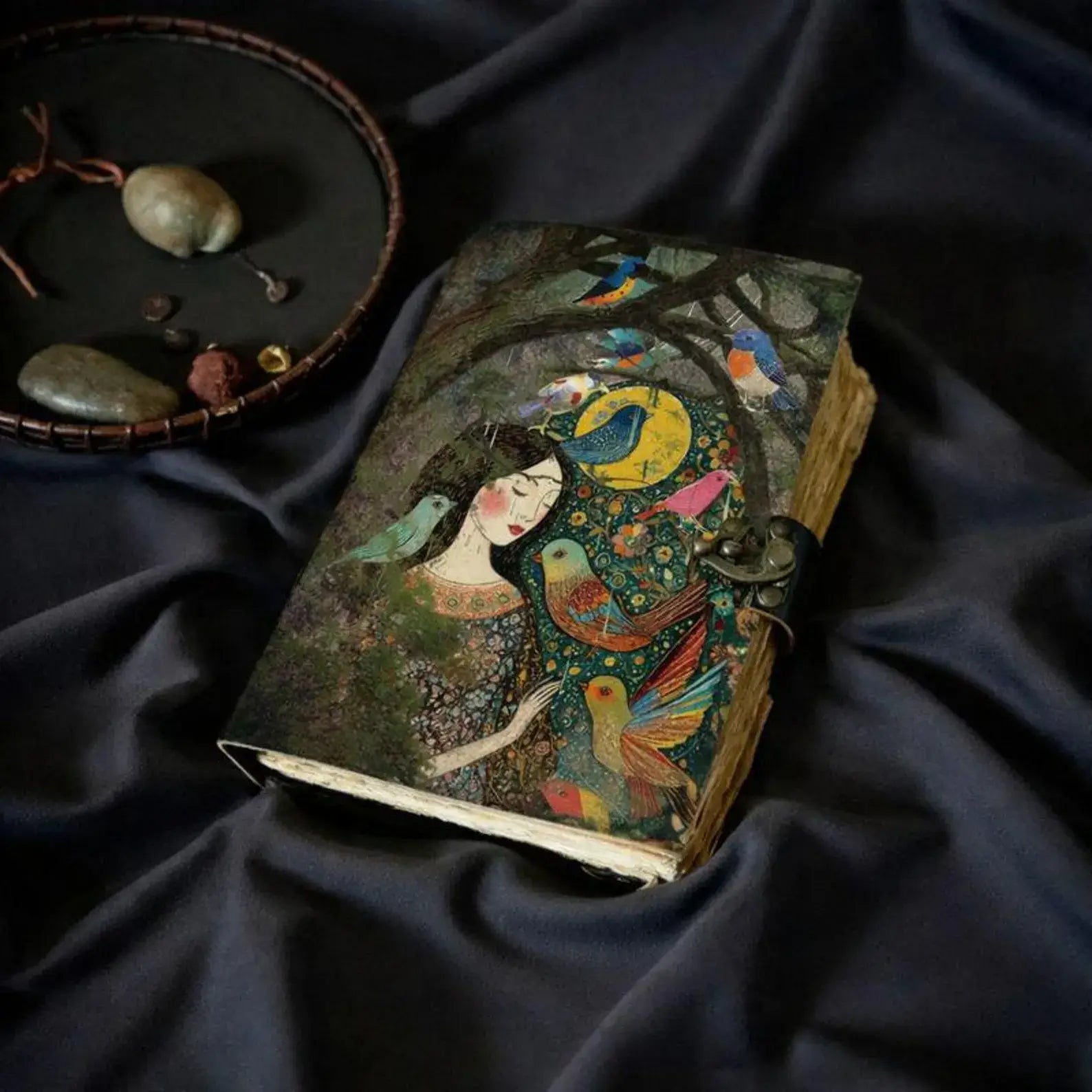 Lady With Bird And Tree Journal