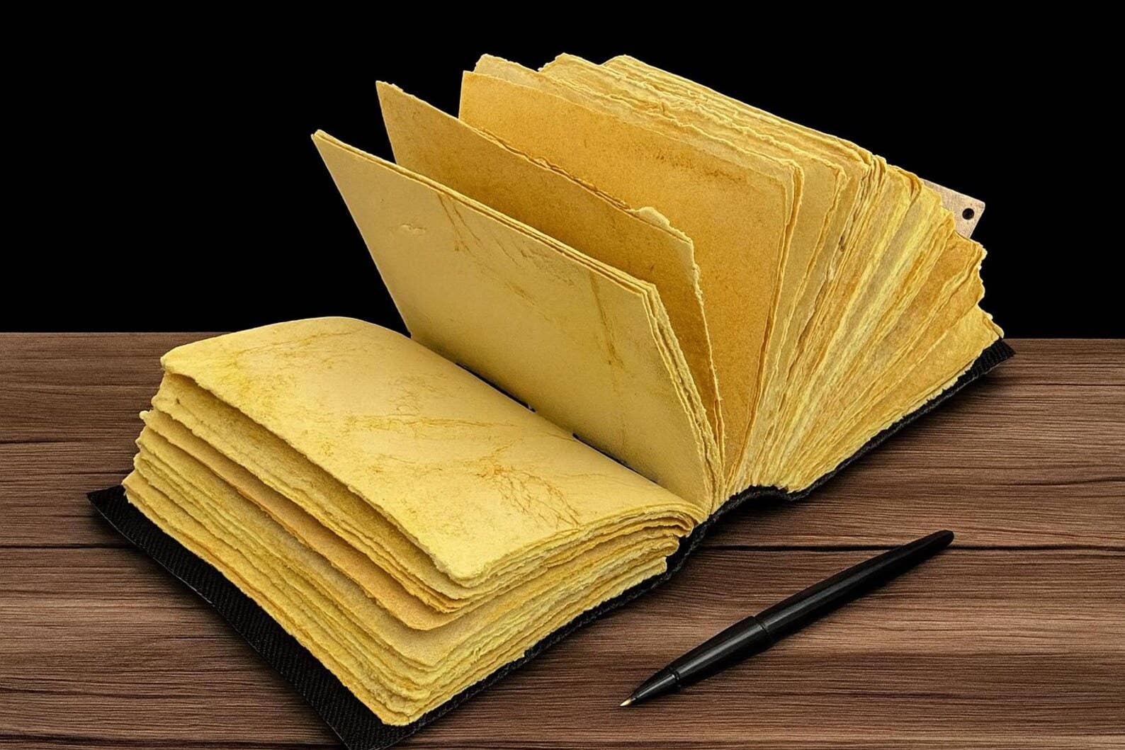 Fox Grimoire Handmade Magical Spellbook leather Journal