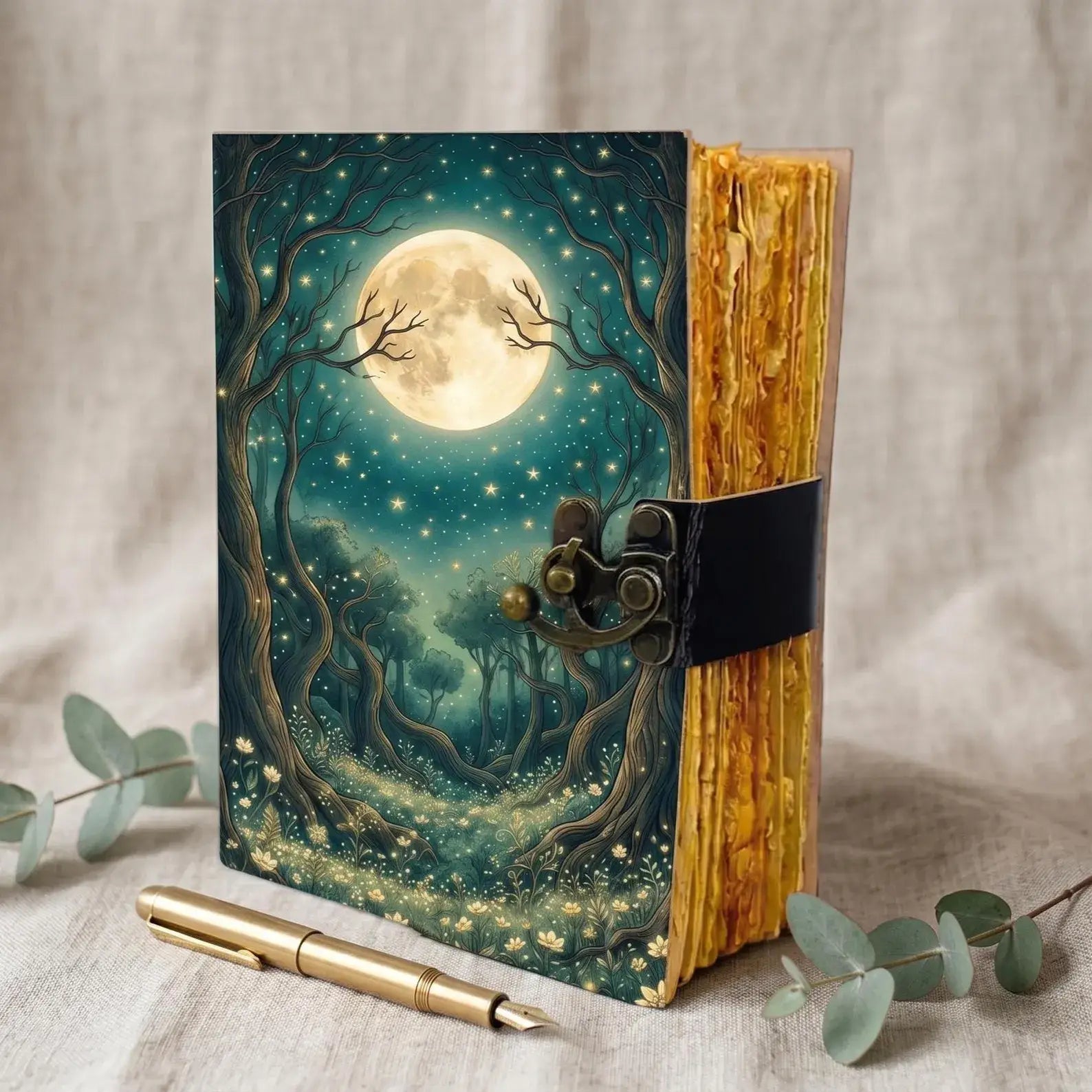 Grimoire Journal Book of Shadows Moon Journal Enchanted Fore