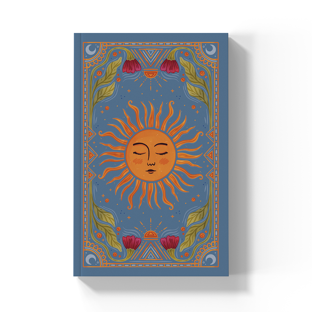 Sun Tarot  Soft Touch Classic Layflat Notebook Journal
