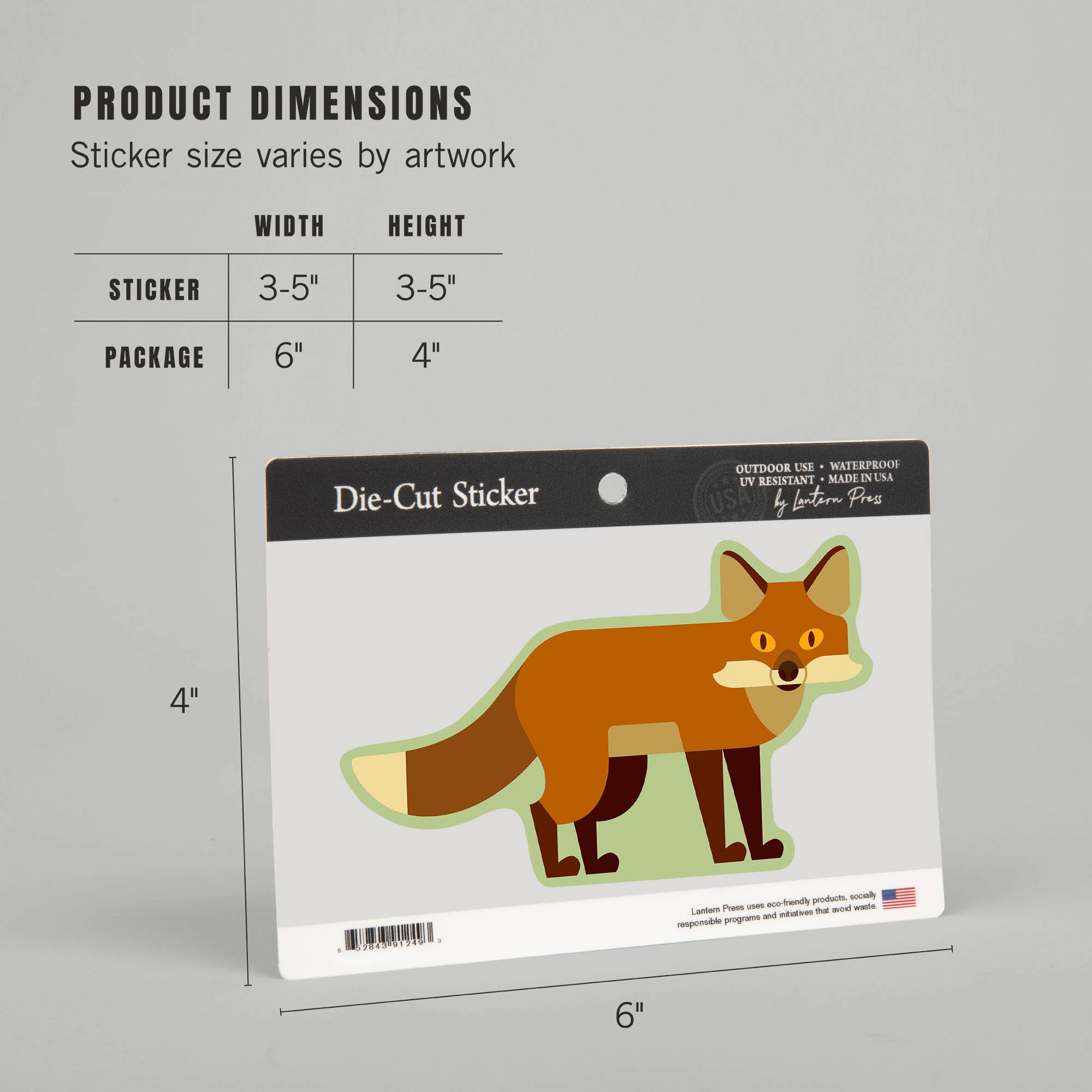 STICKERS Fox Geometric: Small
