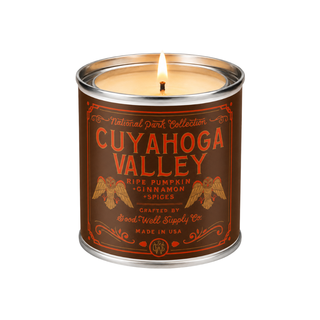 Cuyahoga Valley National Park Candle: 1/2 Pint / Cotton Wick