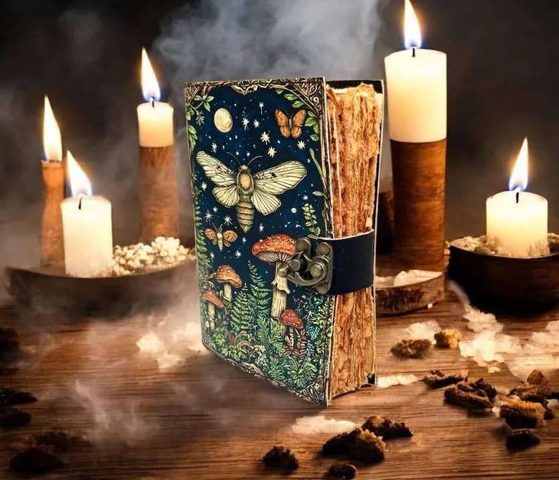 Luna moth mushroom journal