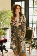 Load image into Gallery viewer, Love Grows Wild Floral Bamboo Kimono Duster Robe with Bees
