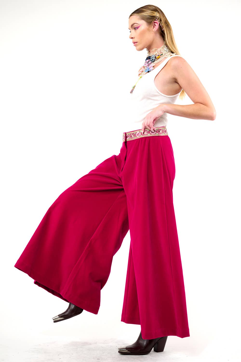 Jovie Pants: Fuchsia / S