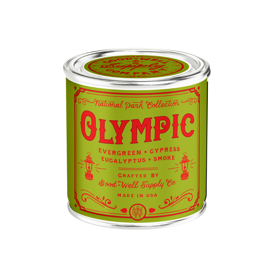 Olympic National Park Candle: 1/2 Pint / Wood Wick