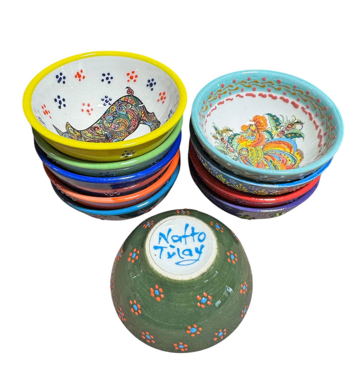 Animal Hand-painted Bowls 3" - Snack & Trinket Bowls