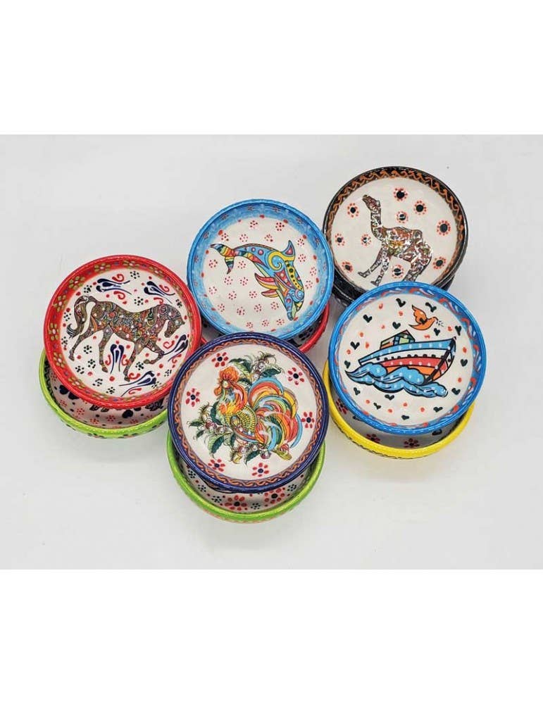 Animal Hand-painted Bowls 3" - Snack & Trinket Bowls