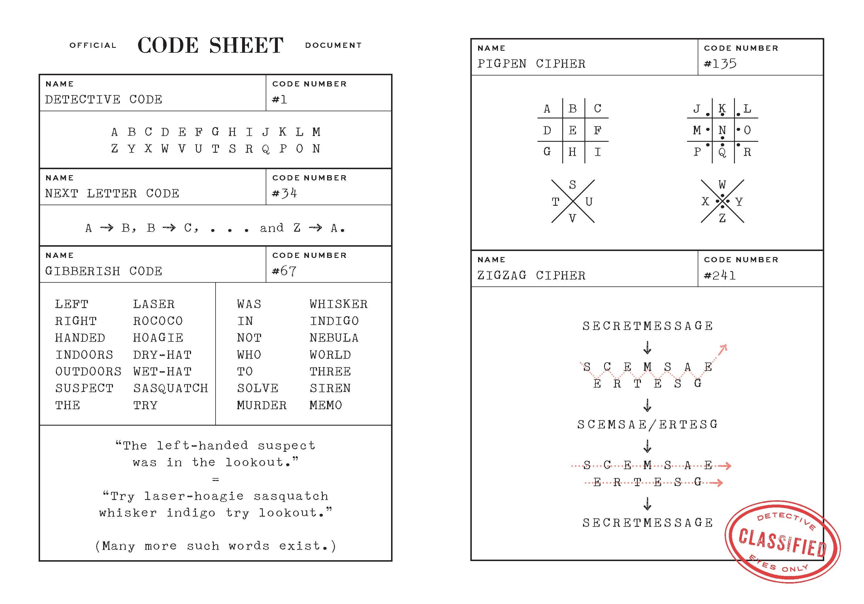 Murdle Detective Notebook