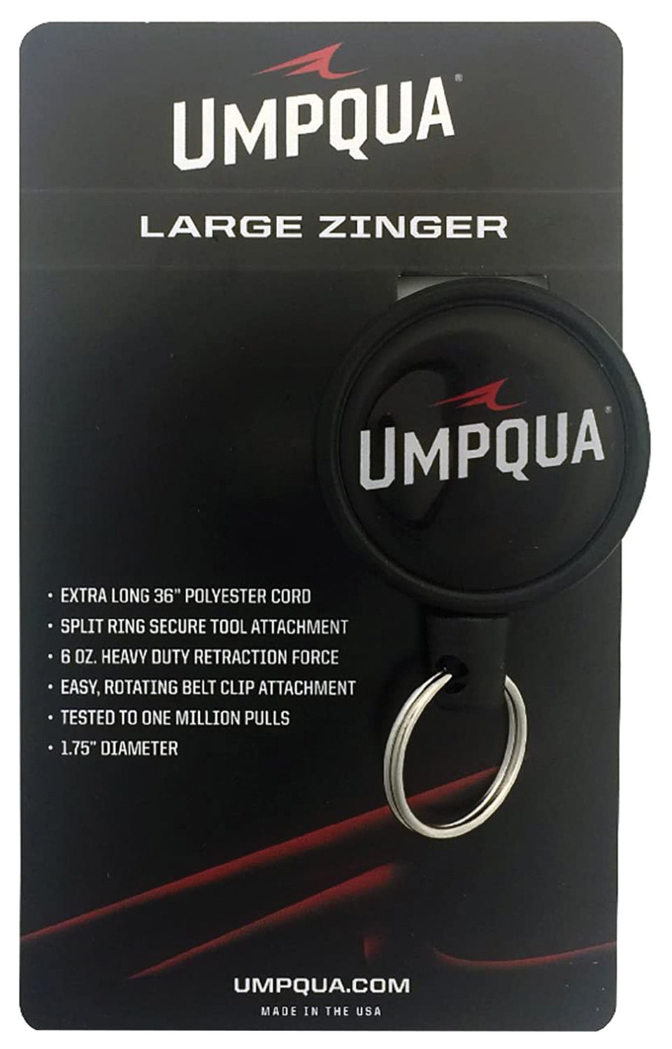 UMPQUA RETRACTOR CLIP ON - LRG
