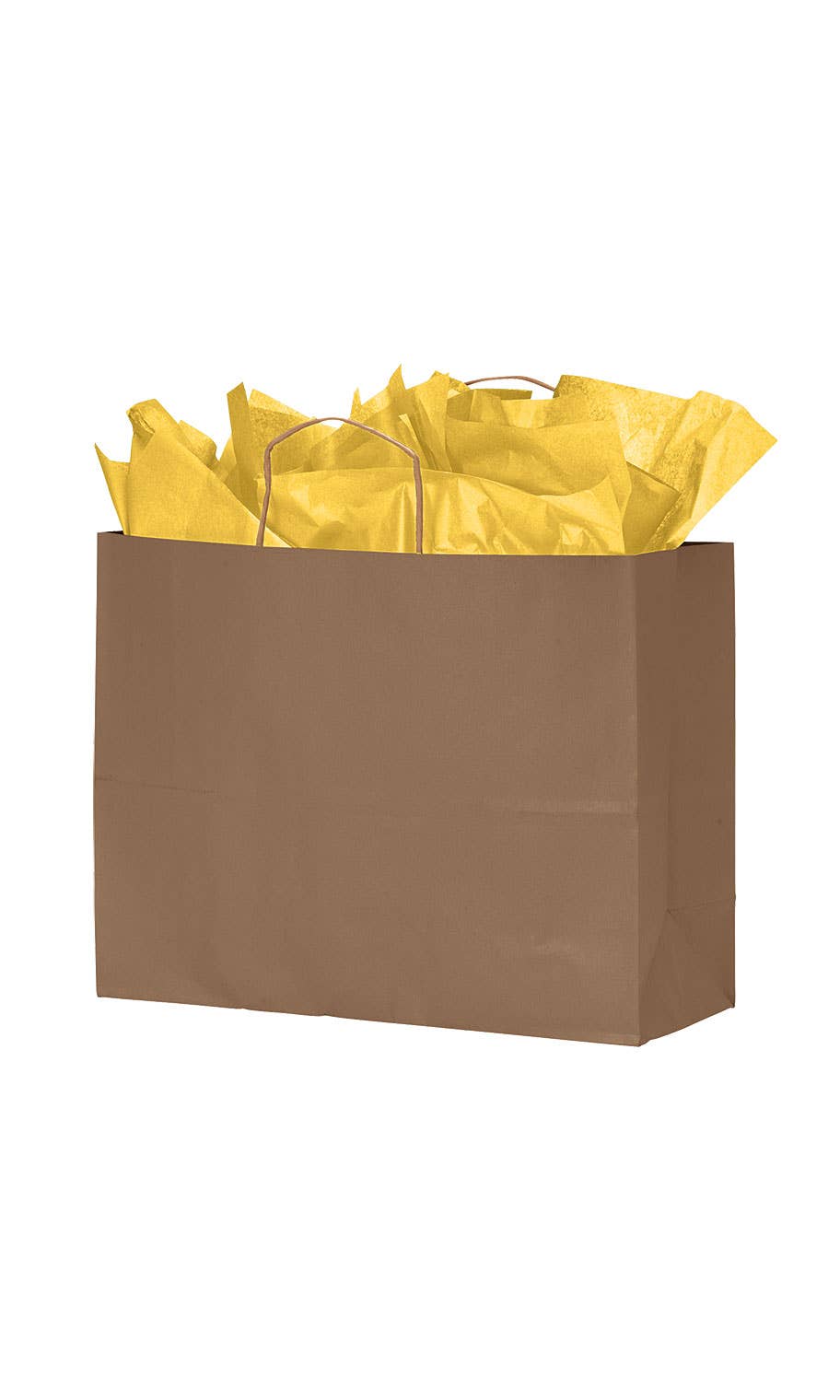 Kraft Paper Shopping Bags: Natural / Case of 250 / Medium