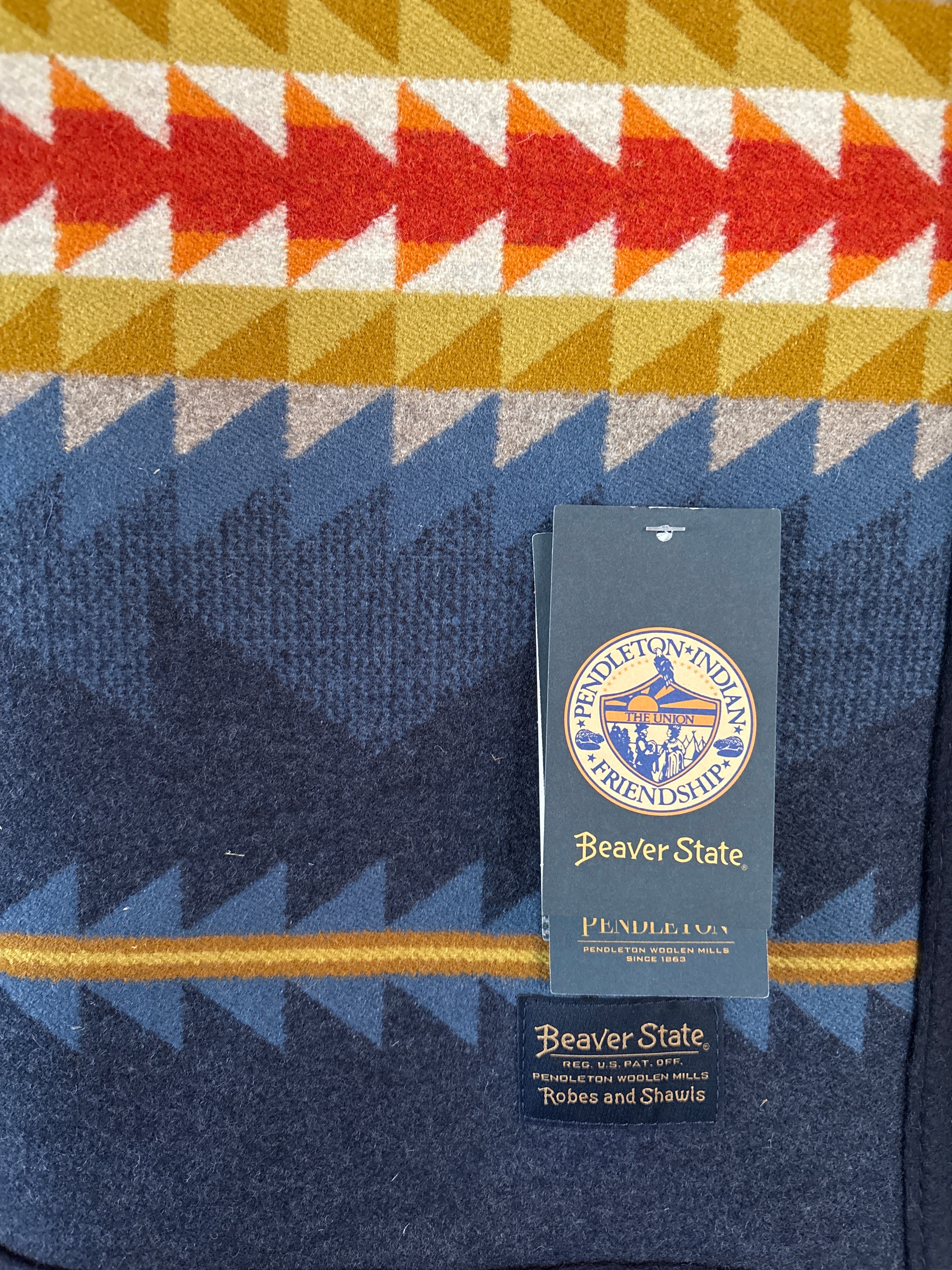 Jacquard Unnapped Robe in Cascadia