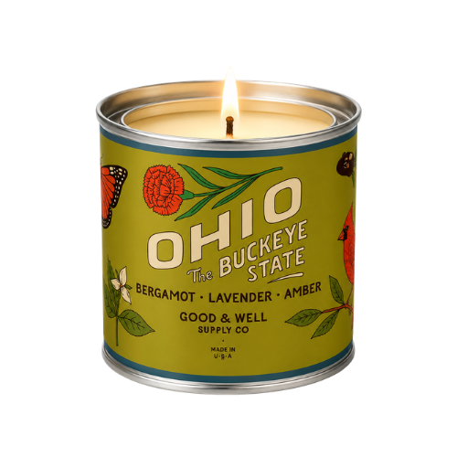 Ohio State Soy Candle : 1/2 Pint / Cotton Wick