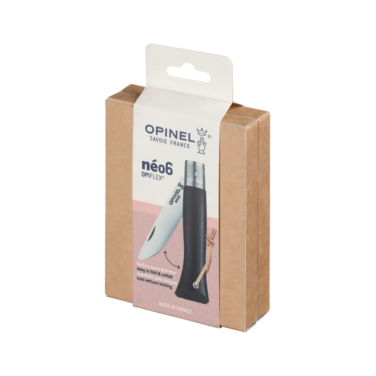 Néo6 Everyday Carry Folding Knife: Black Walnut