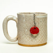 Load image into Gallery viewer, Ceramic Mushroom Charm Tea Ball Infuser/Steeper - Handmade
