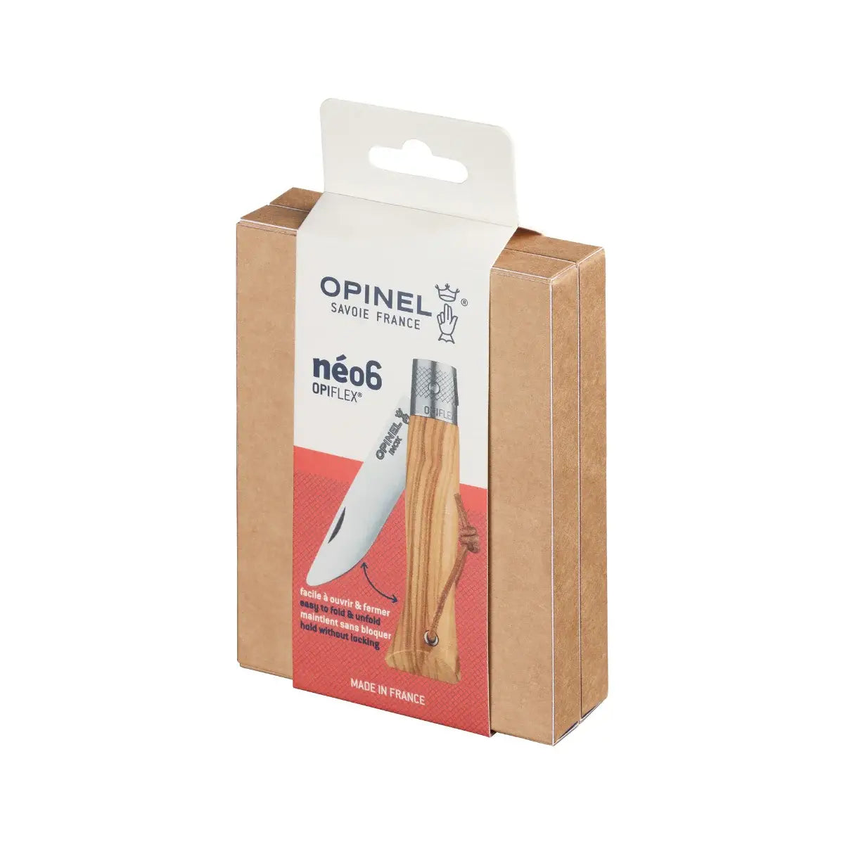 Néo6 Everyday Carry Folding Knife: Olive Wood