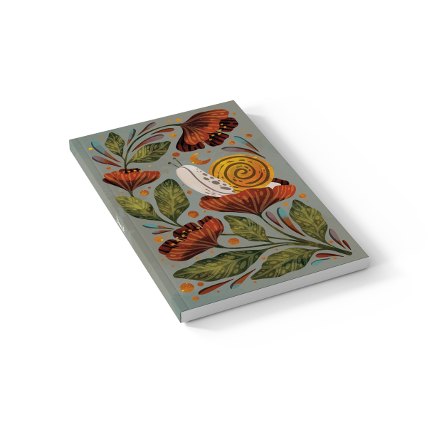 Moonlight Snail Soft Touch Classic Layflat Notebook Journal