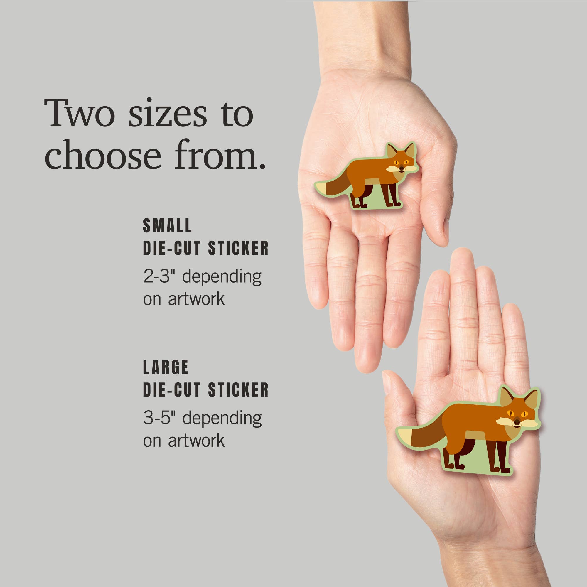 STICKERS Fox Geometric: Small