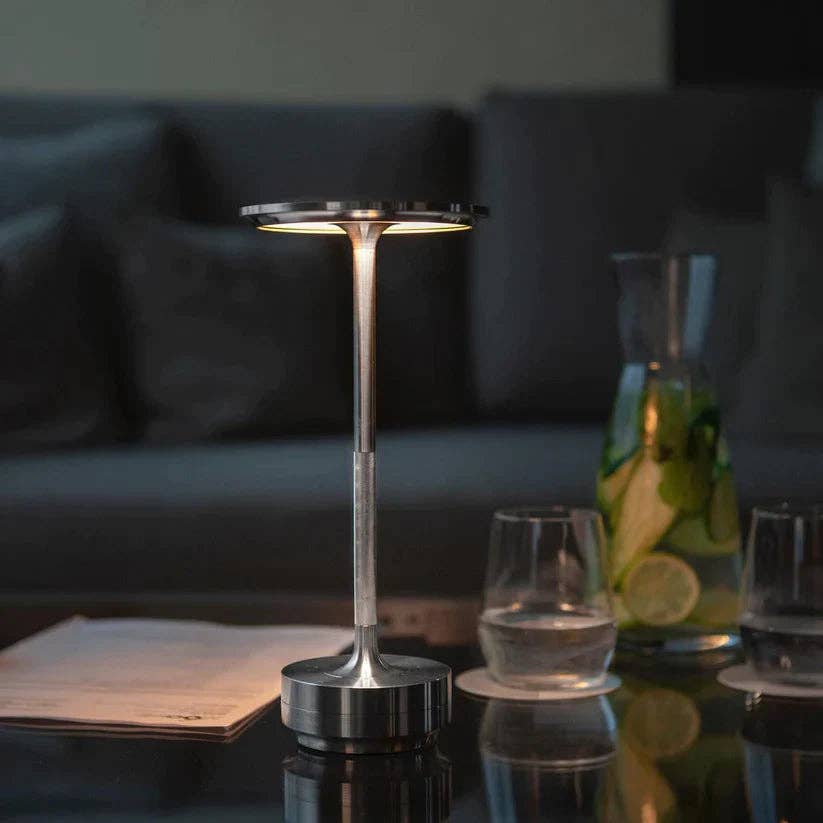 Cordless Rechargeable Table Lamp — Luminous, Metal: Gold