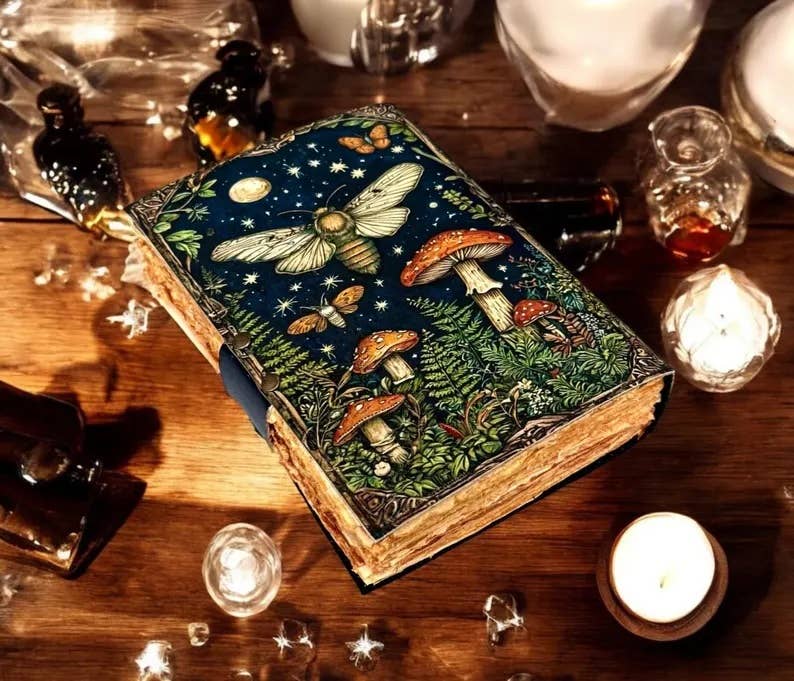 Luna moth mushroom journal