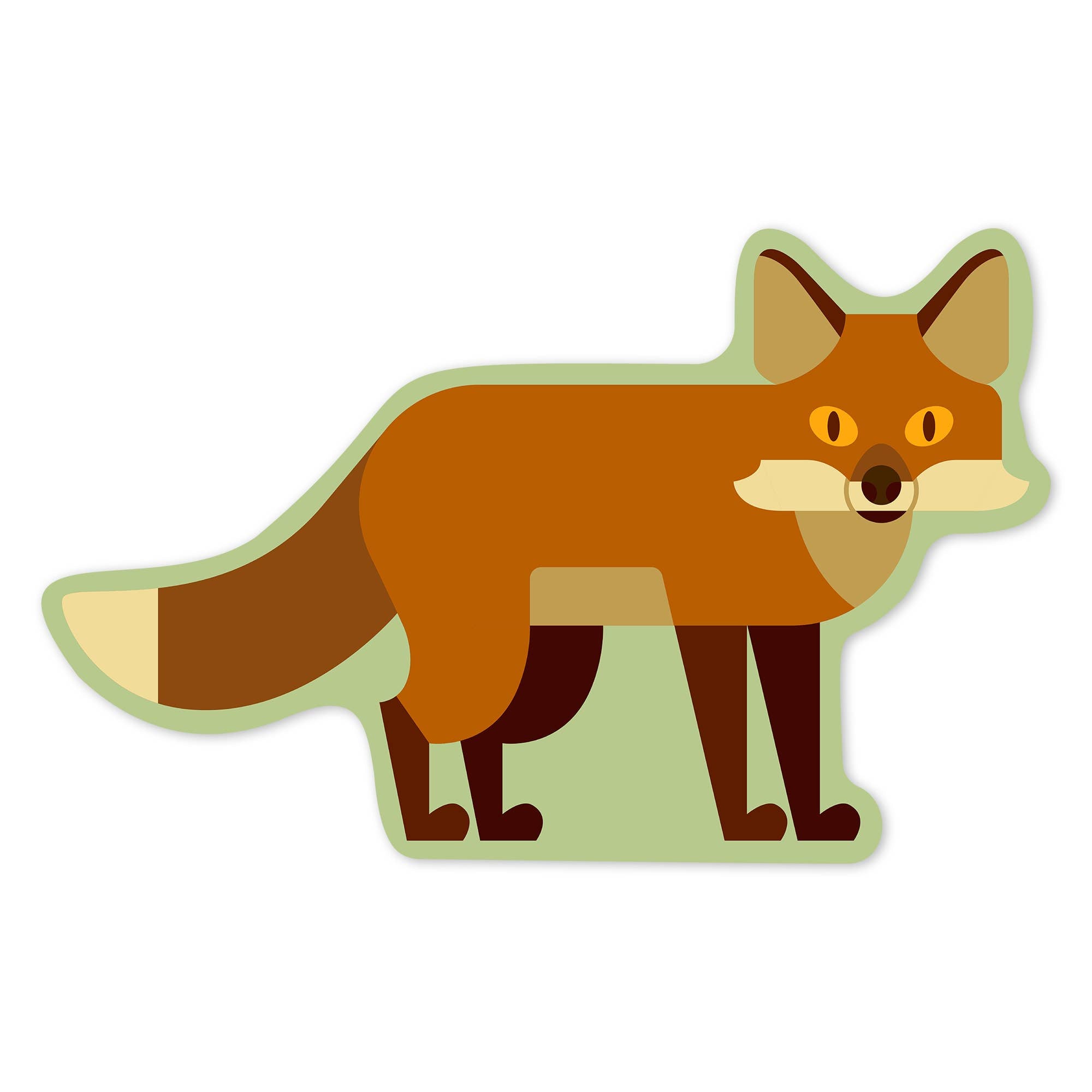 STICKERS Fox Geometric: Small