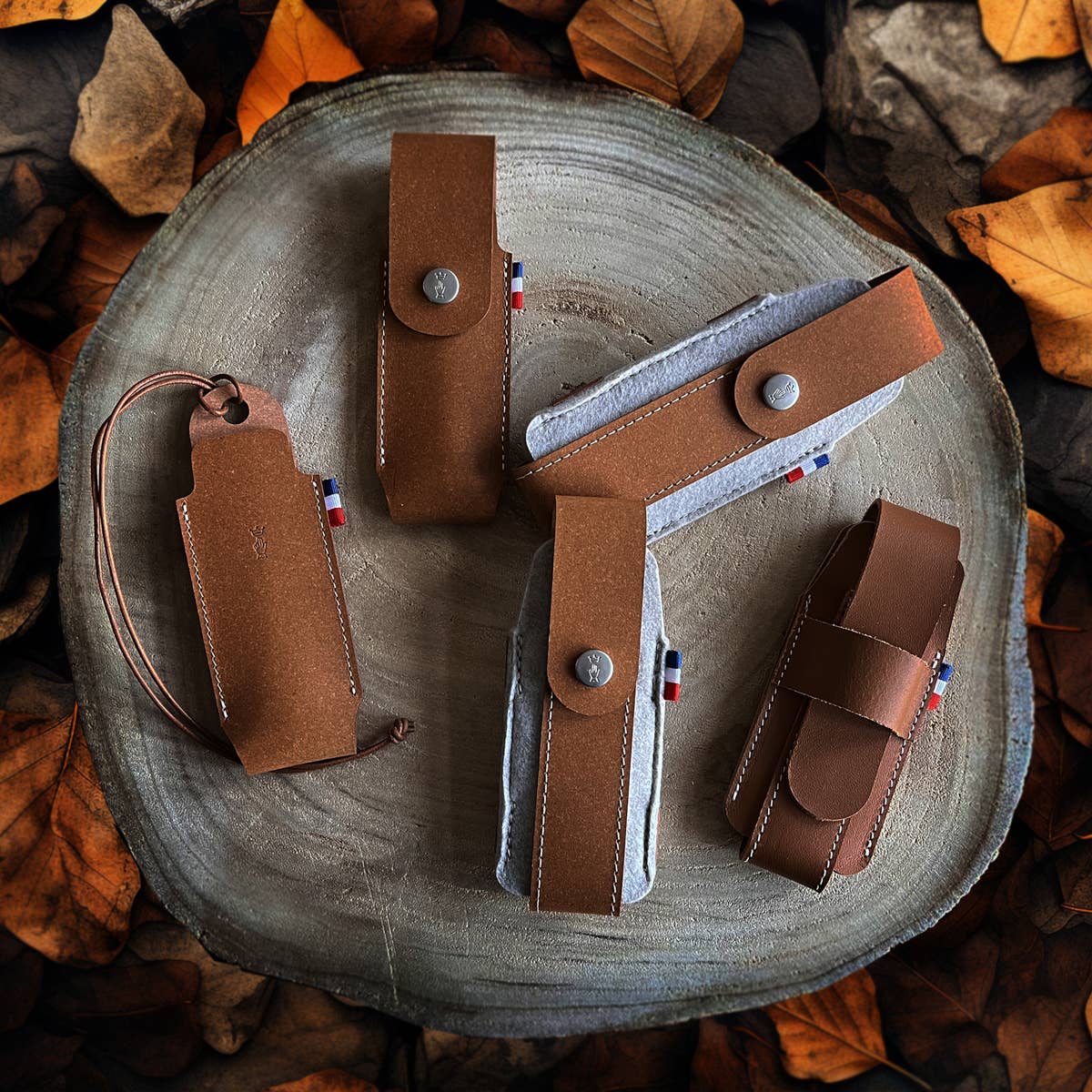 Folding Knives Sheaths | Made in France Collection: Outdoor Medium