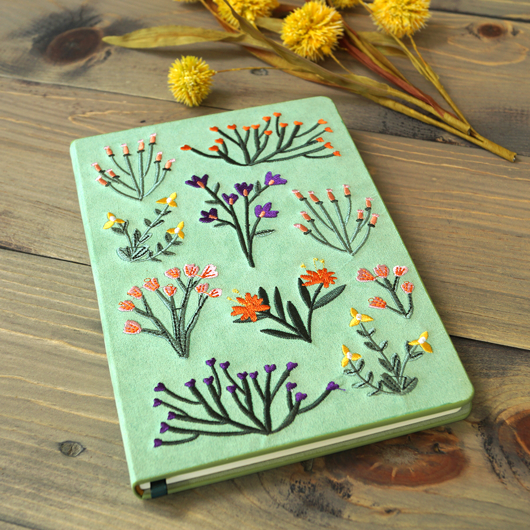Petite Blooms Embroidered Journal Notebook AHBC1149L