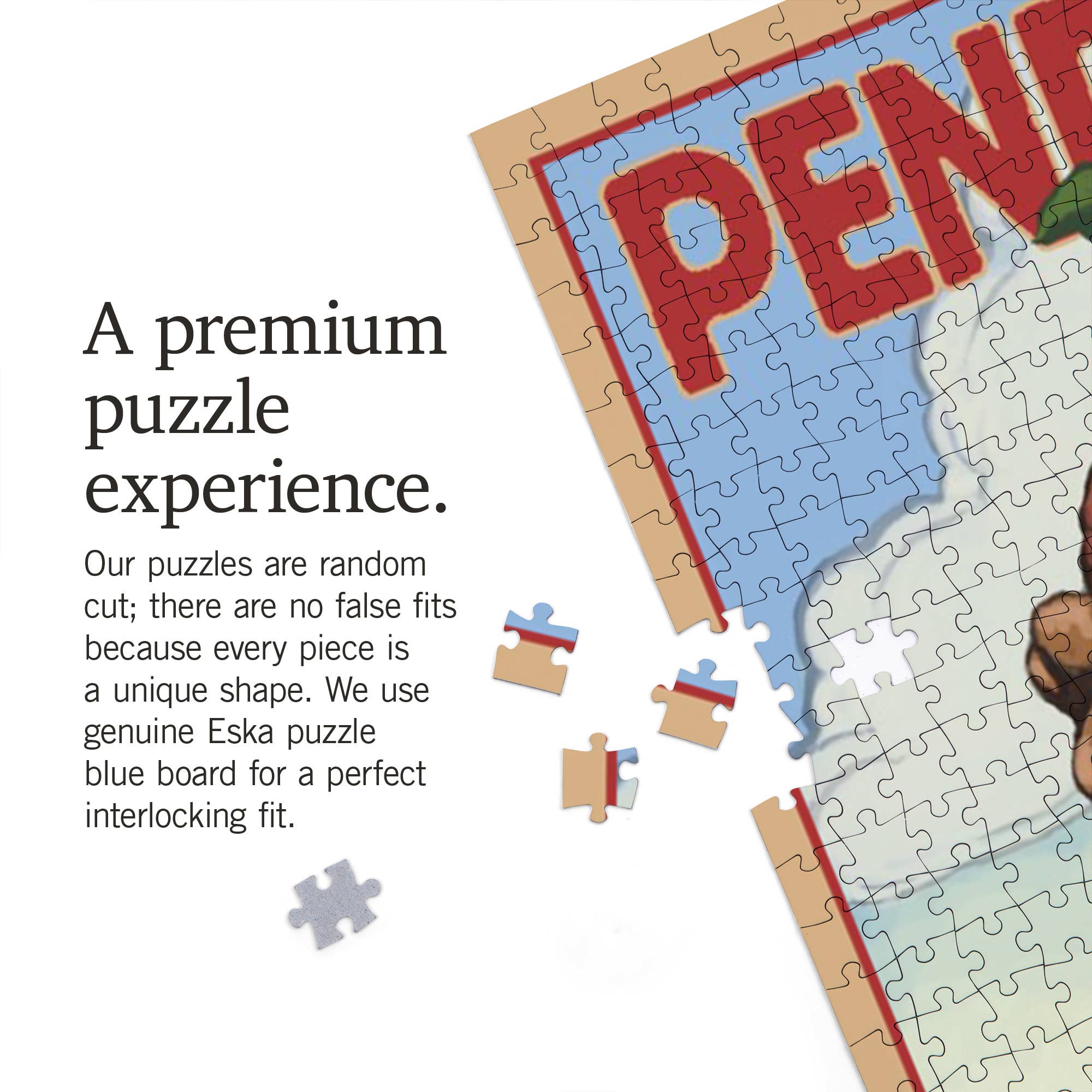 1000 PIECE PUZZLE Pendleton, Oregon, Bucking Bronco