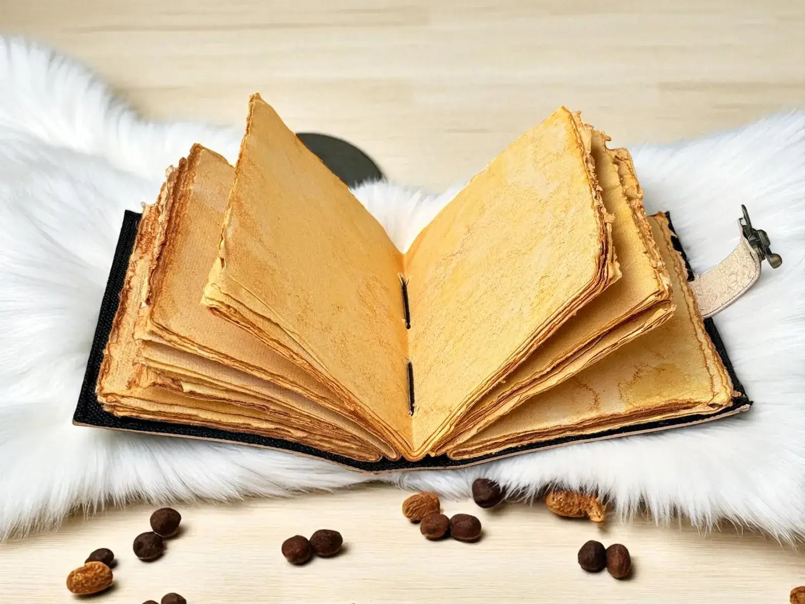 Leather Grimoire Journal Book of Shadows, Moon Tree Journal