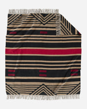 Load image into Gallery viewer, Pinyon Stripe Jacquard Fringed Throw
