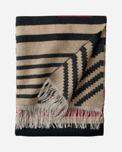 Load image into Gallery viewer, Pinyon Stripe Jacquard Fringed Throw
