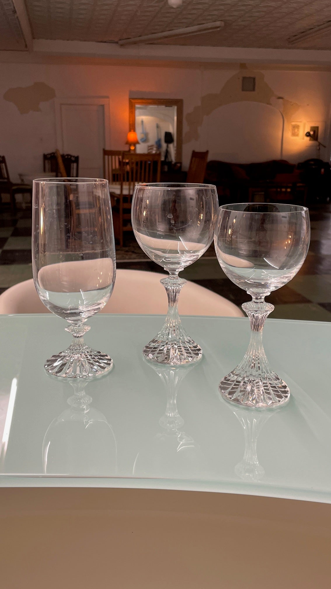 Mikasa Crystal glasses, The Ritz pattern - LOCAL PICKUP ONLY