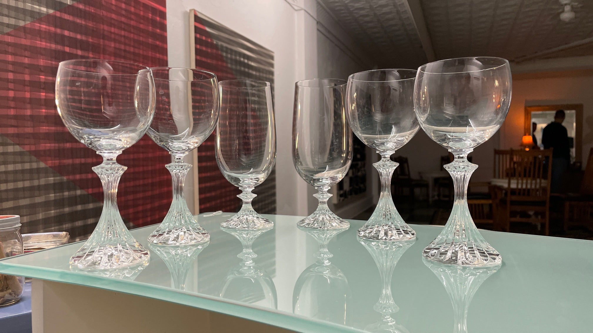 Mikasa Crystal glasses, The Ritz pattern - LOCAL PICKUP ONLY