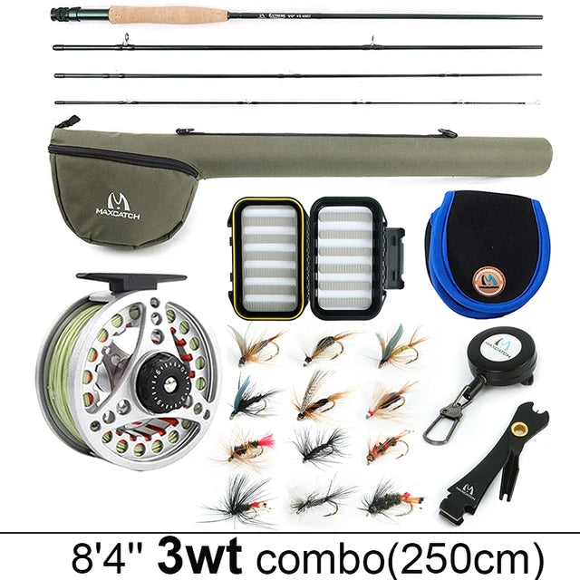 +fly +fishing +rod +and +reel +combo M Maximumcatch Maxcatch Extreme Fly Fishing Combo Kit 3/5/6/8 Weight, Starter Fly Rod and Reel Outfit, with a Protective Travel