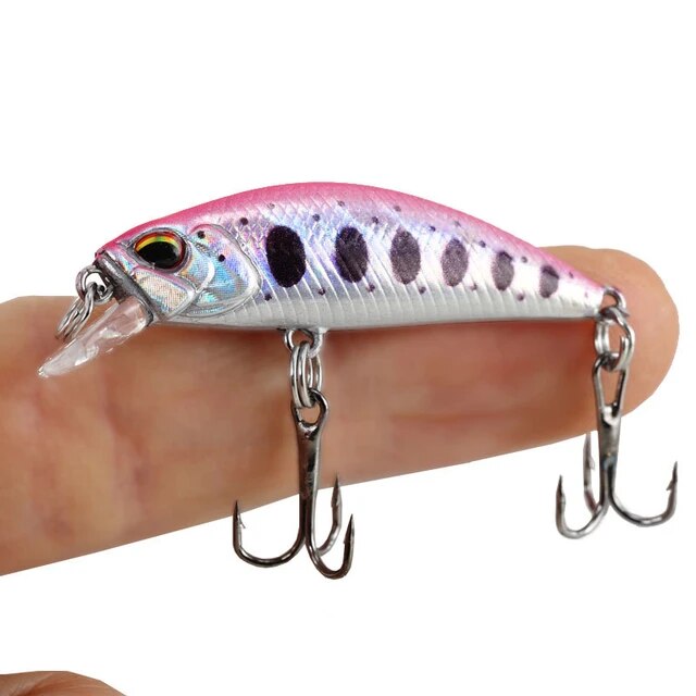 2022 Hot 38Mm 3.2G Mini Sinking Minnow Fishing Lures Jerk Baits