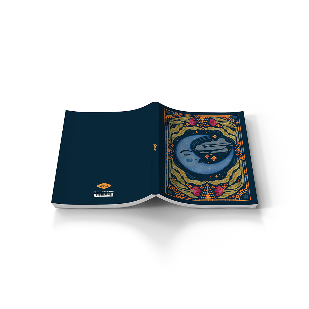 Moon Tarot  Soft Touch Classic Layflat Notebook Journal