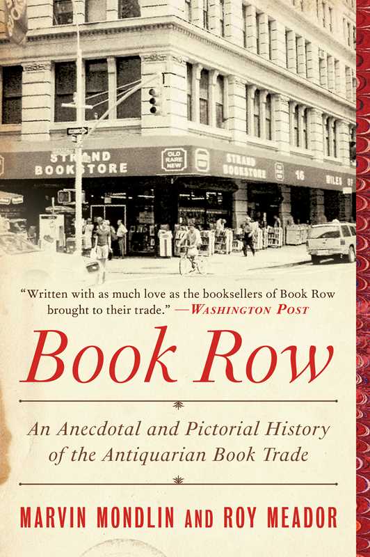 Book Row by Marvin Mondlin: Paperback; 456 pages / English