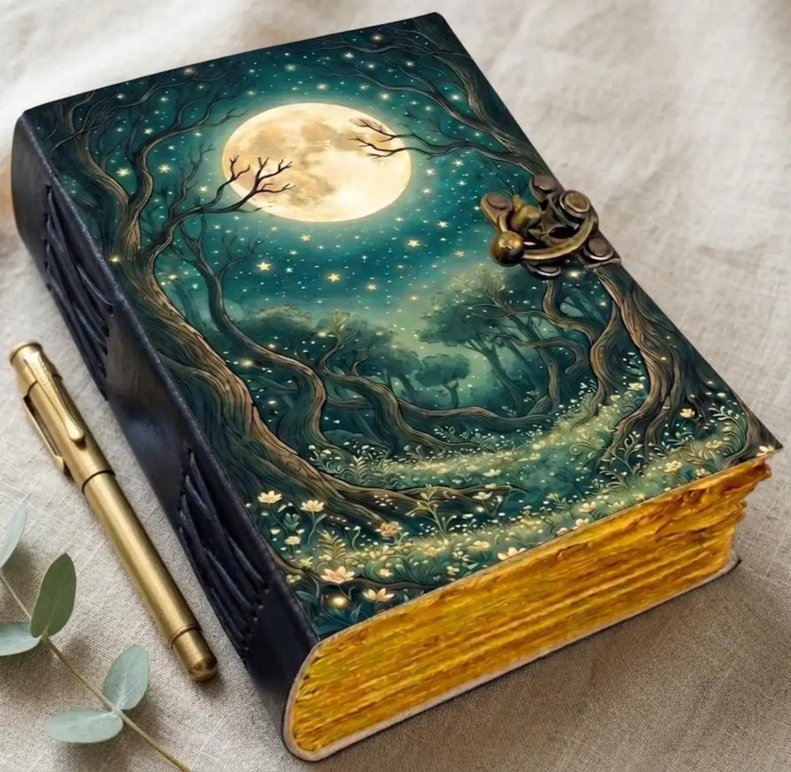 Grimoire Journal Book of Shadows Moon Journal Enchanted Fore
