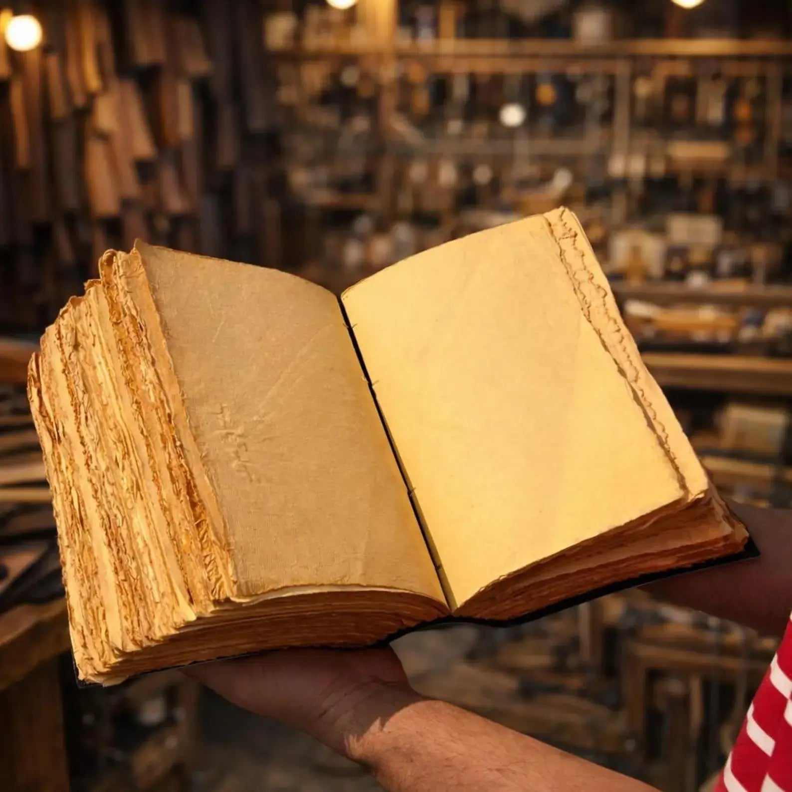 Cat Leather Grimoire Journal