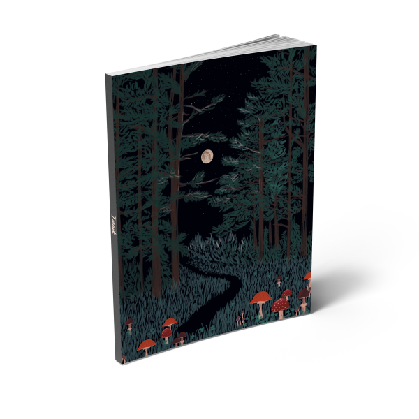 Moonrise Forest Medium Layflat Journal Notebook