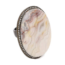 Load image into Gallery viewer, Oversized Oval Cabochon Ring: 7 / African Turq
