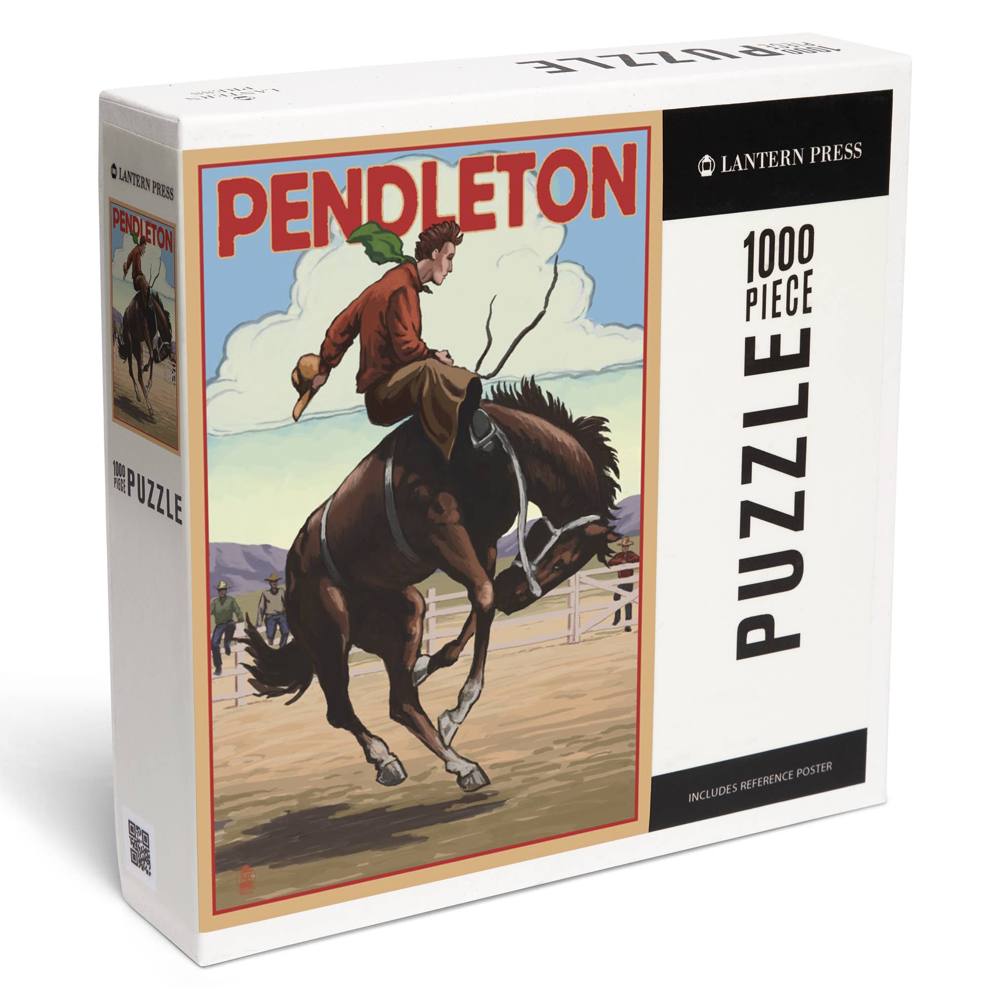1000 PIECE PUZZLE Pendleton, Oregon, Bucking Bronco – jenks1929