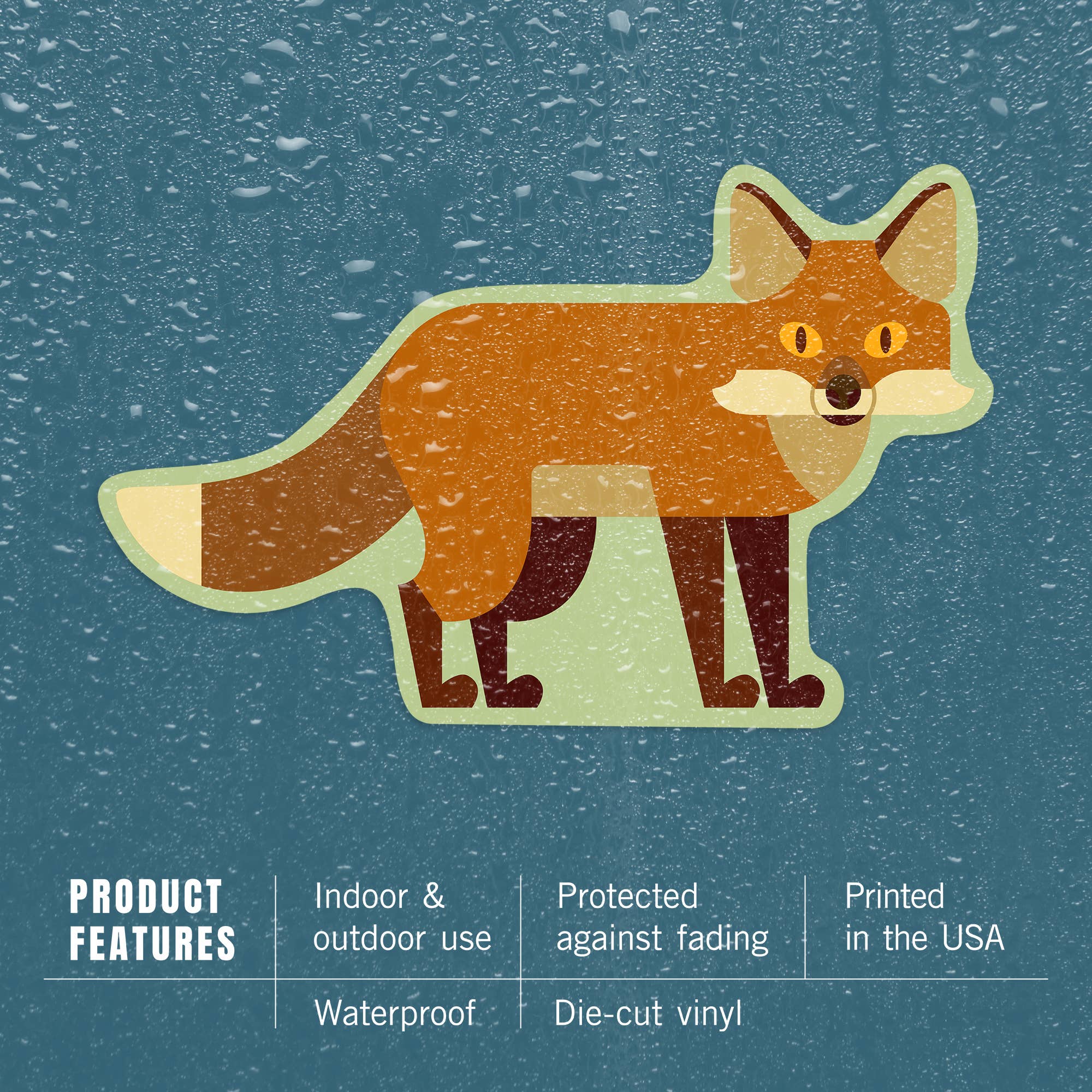 STICKERS Fox Geometric: Small