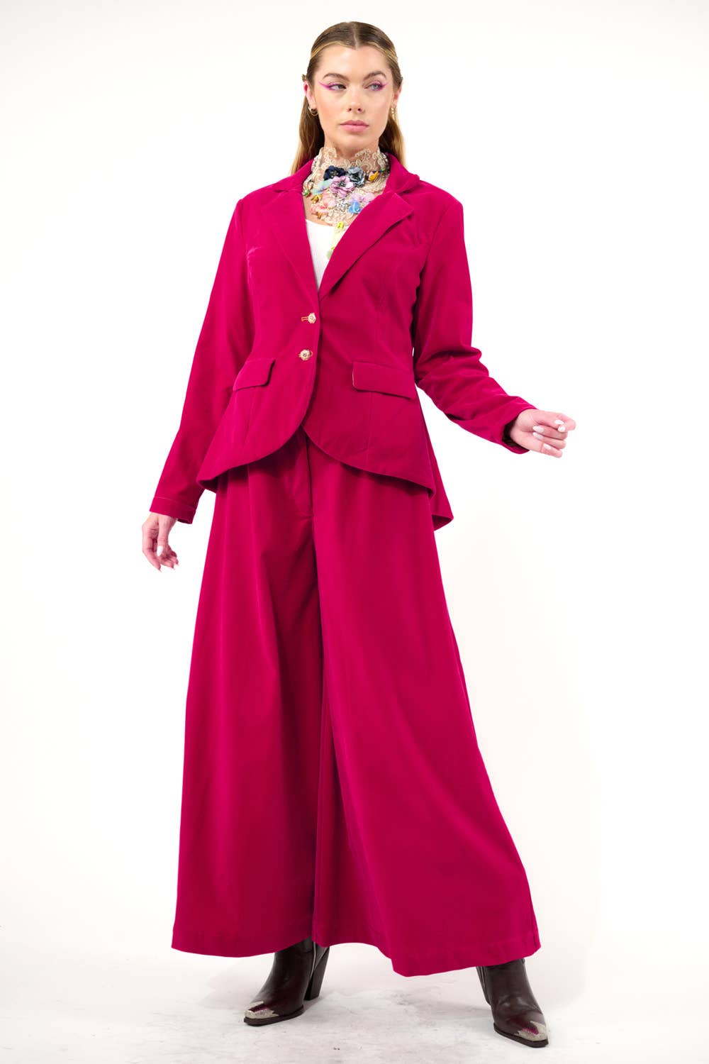 Jovie Pants: Fuchsia / S